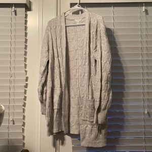 Long sweater cardigan